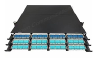 แผงแพทช์ไฟเบอร์ออปติก MPO 10G 40G 100G Data Center Cabling Solutions